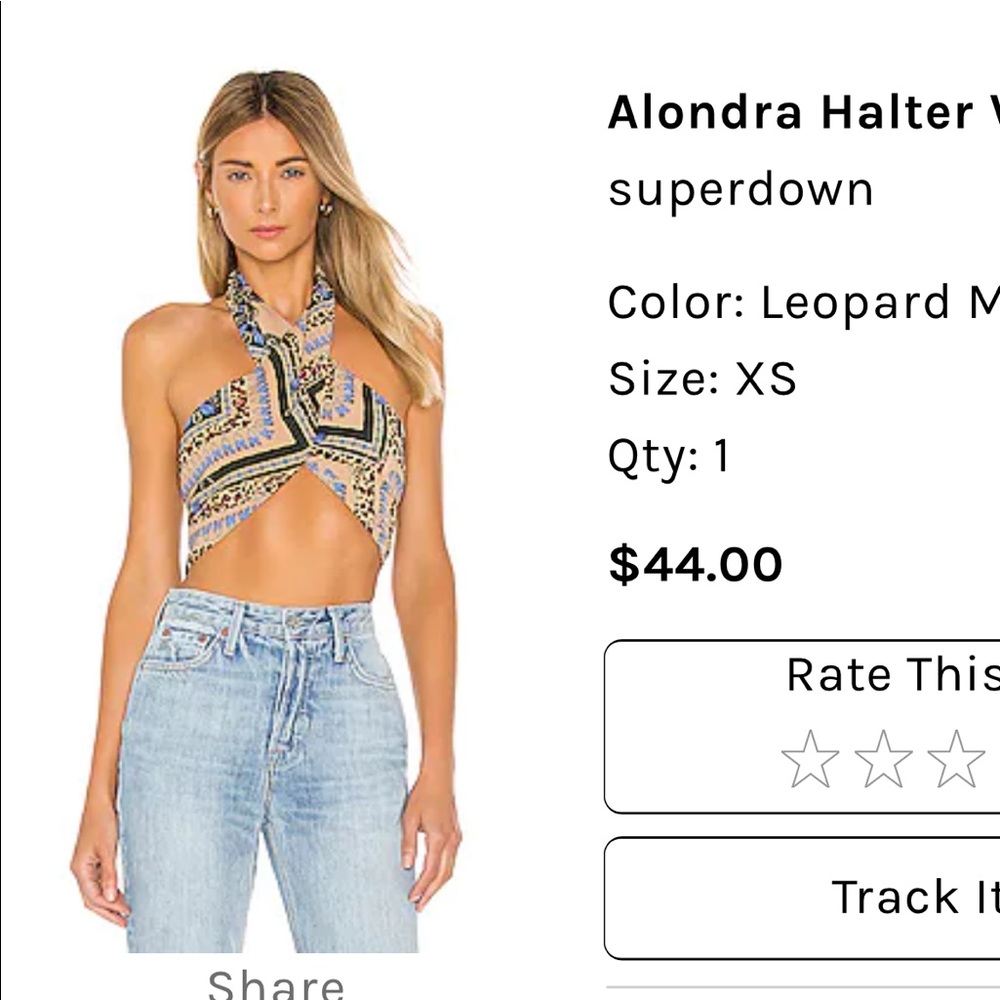 Super down NWT crop top